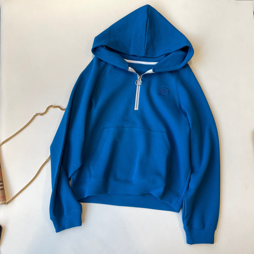 ZIP PULLOVER SWEATSHIRT